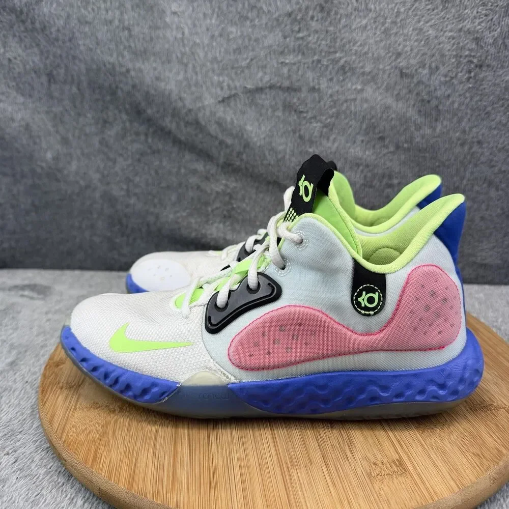 Nike KD Shoes Boys Size 6Y White Pink Blue Volt Basketball Sneakers AT5685-134